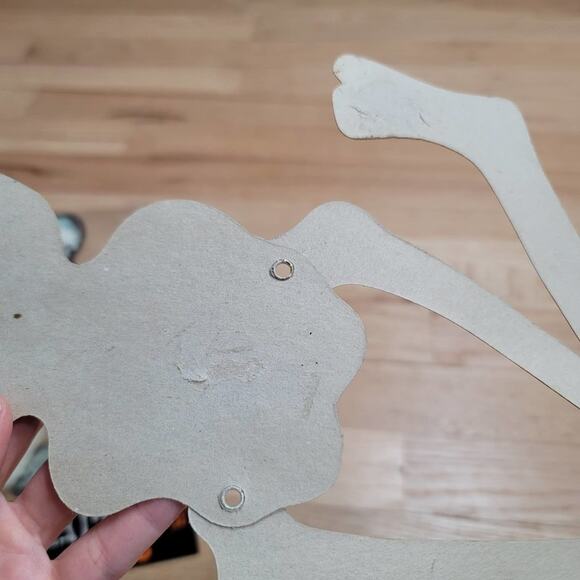 Vintage 80s Halloween Bundle Arkin 22-inch JOINTED SKELETONS Carve N Glo - Picture 11 of 11